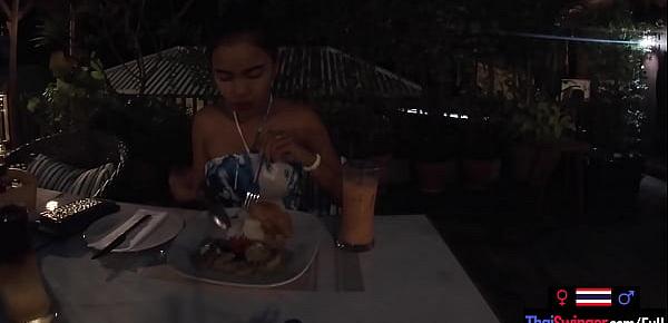  Amateur Thai girlfriend teen sucking boyfriends big cock after a night out